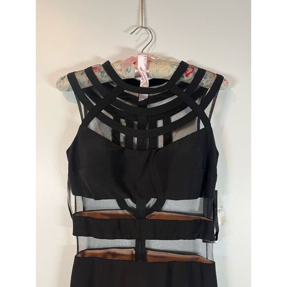 NWT Betsy & Adam Long Bodycon Dress with Cutouts - Picture 7 of 12